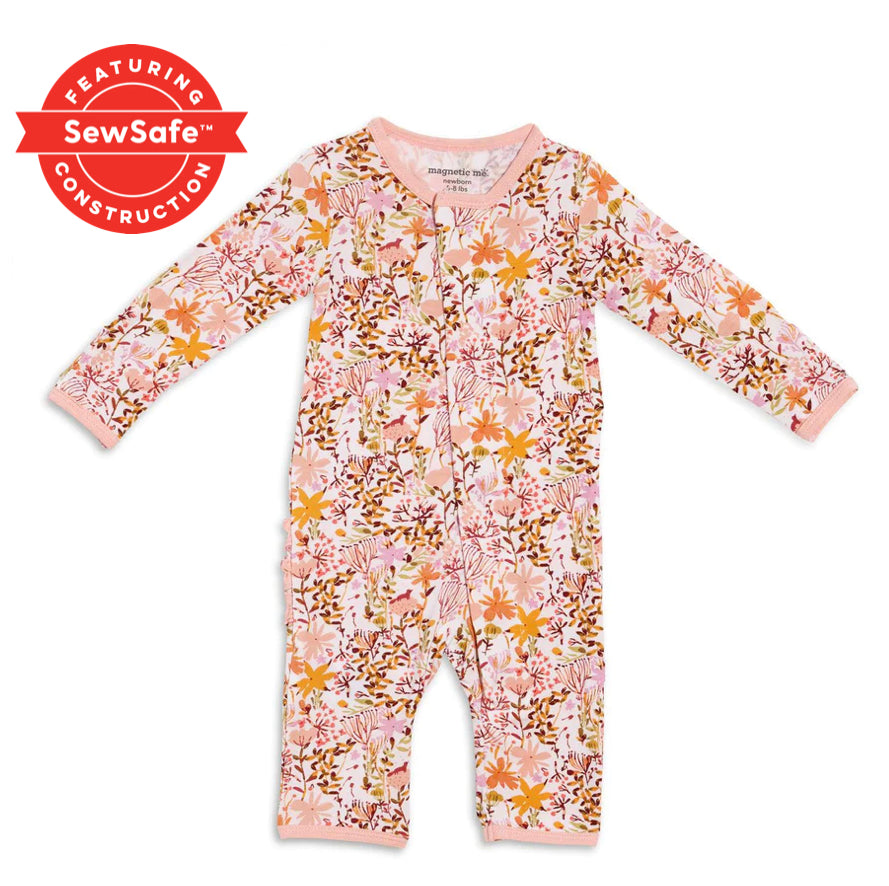 As the Leaves Turn  Modal Magnetic Coverall Ruffle