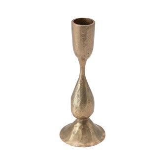 Antique Brass Finish Metal Taper Holder