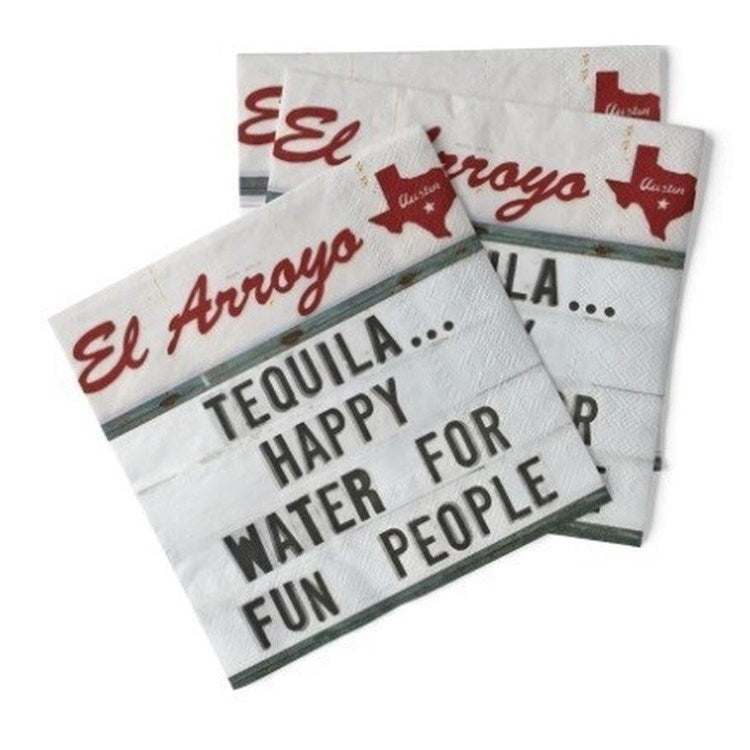 Cocktail Napkins (Pack of 20) - Happy Water