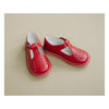 Kaia T-Strap Woven Front Mary Jane | Red