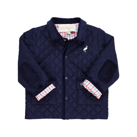 Caldwell Quilted Coat | Nantucket Navy/Palmetto Pearl