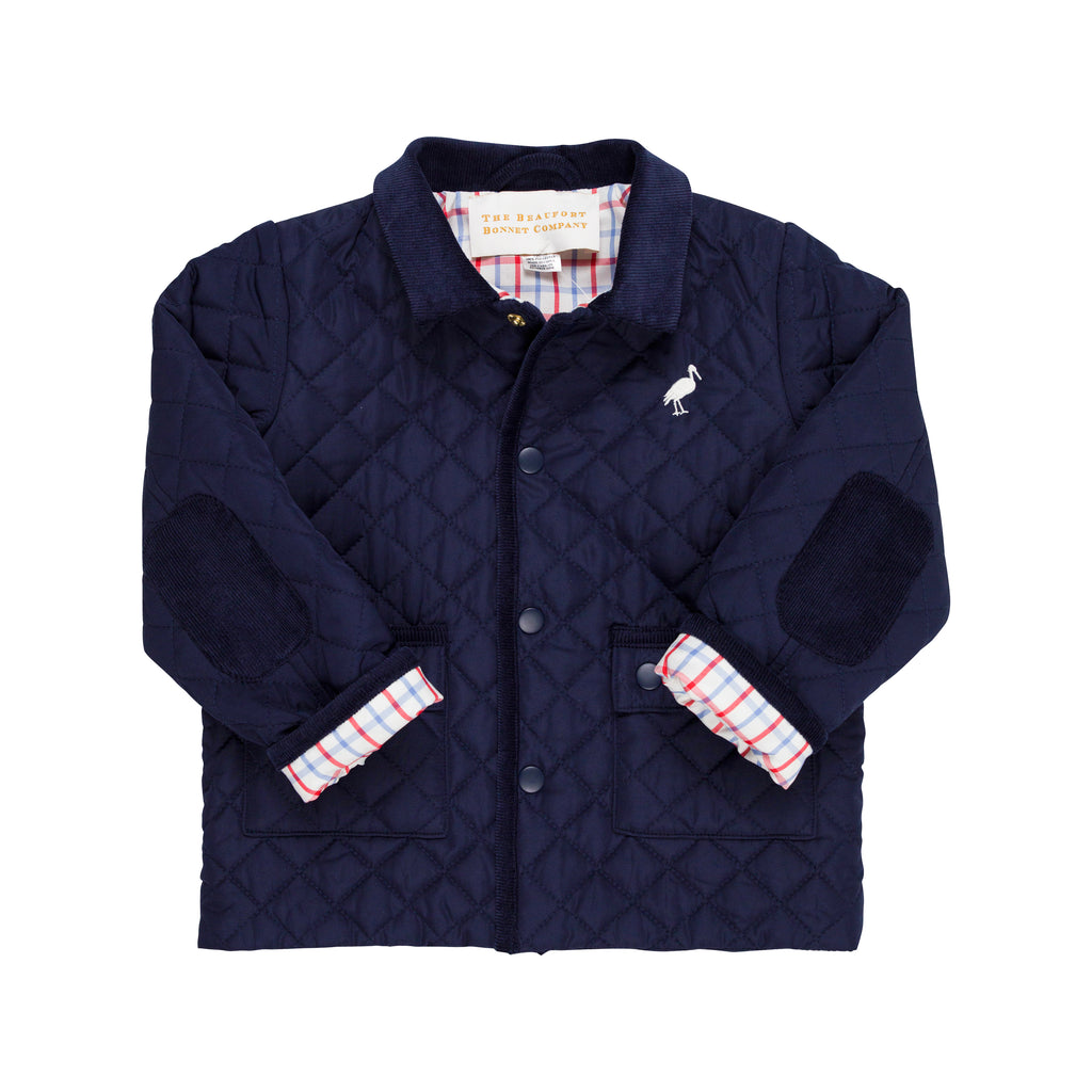 Caldwell Quilted Coat | Nantucket Navy/Palmetto Pearl