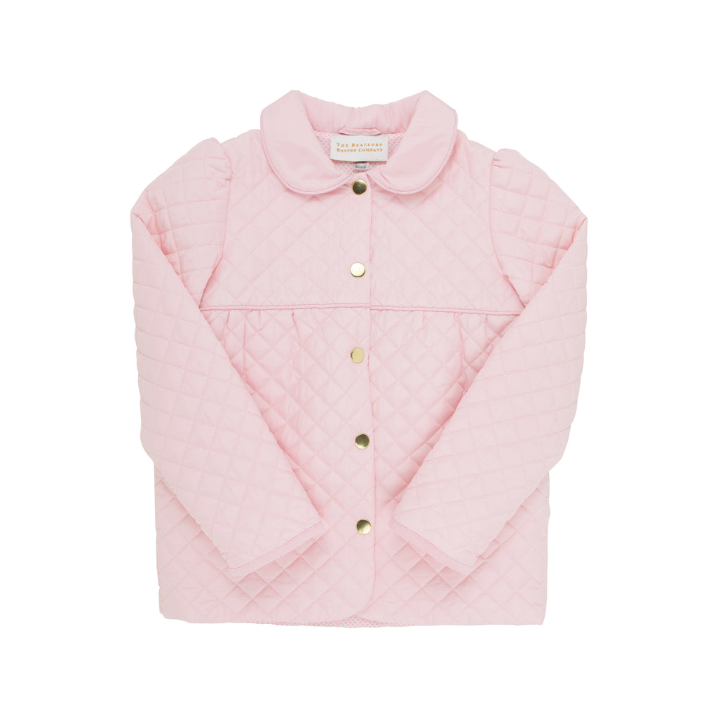 Carlyle Quilted Coat | Palm Beach Pink