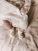 Basket Weave Baby Blanket - White