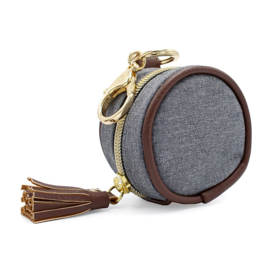 Gray Pacifier Case Keychain