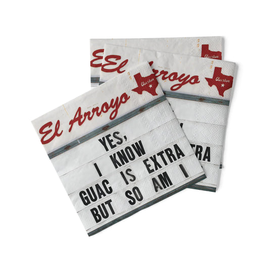 Cocktail Napkins (Pack of 20) - Guac Is Extra