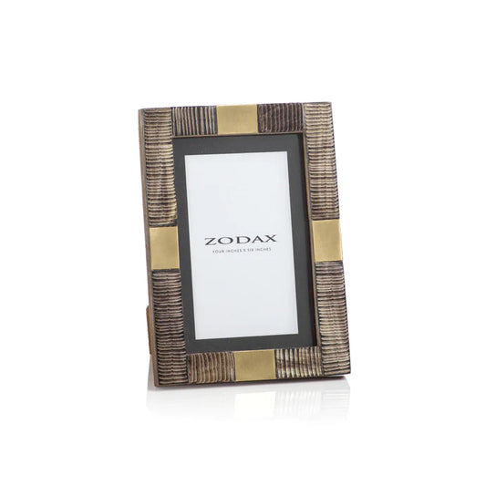 Lagos Horn & Brass Photo Frame | 4x6