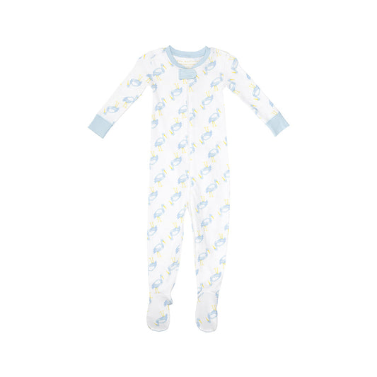 Knox’s Night Night Footie - Sir Proper Stork w/ Buckhead Blue