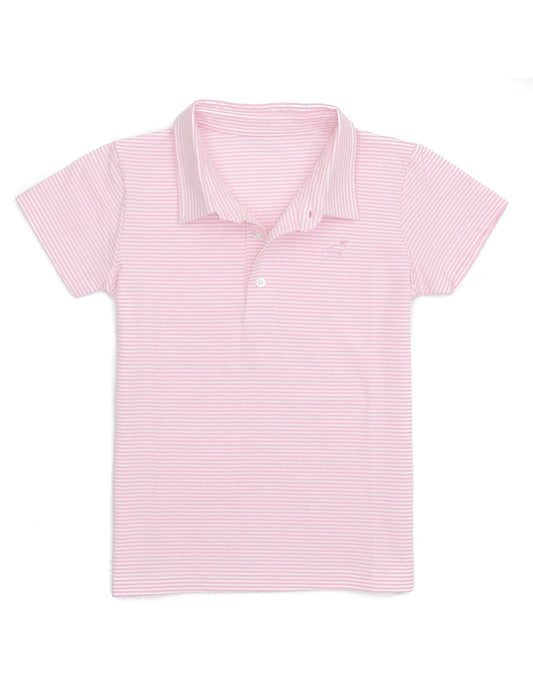Jackson Polo - Light Pink Stripe