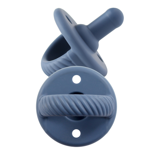 Sweetie Soother - Symmetrical Pacifier Set - Navy - Cables