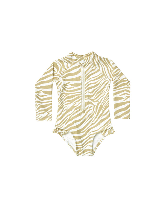 Rash Guard Swim Suit - Zebra