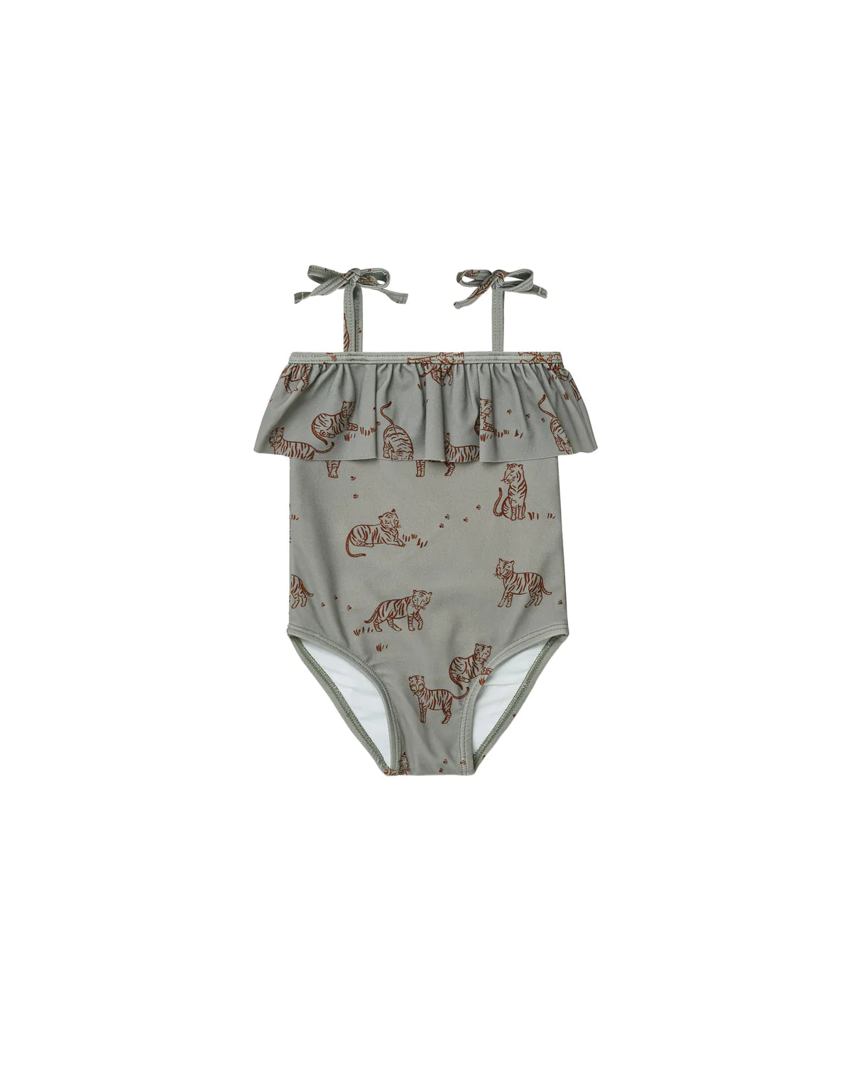 Ruffle Swim Suit - Tigers