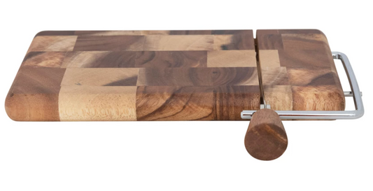 Suar Wood & Stainless Steel Cheese Slicer