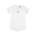Short Sleeve Biltmore Bubble -  Worth Avenue White With Golf Cart Embroidery