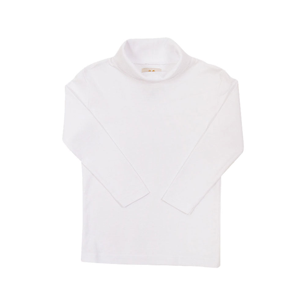 Tatums Turtleneck Shirt - Worth Avenue White