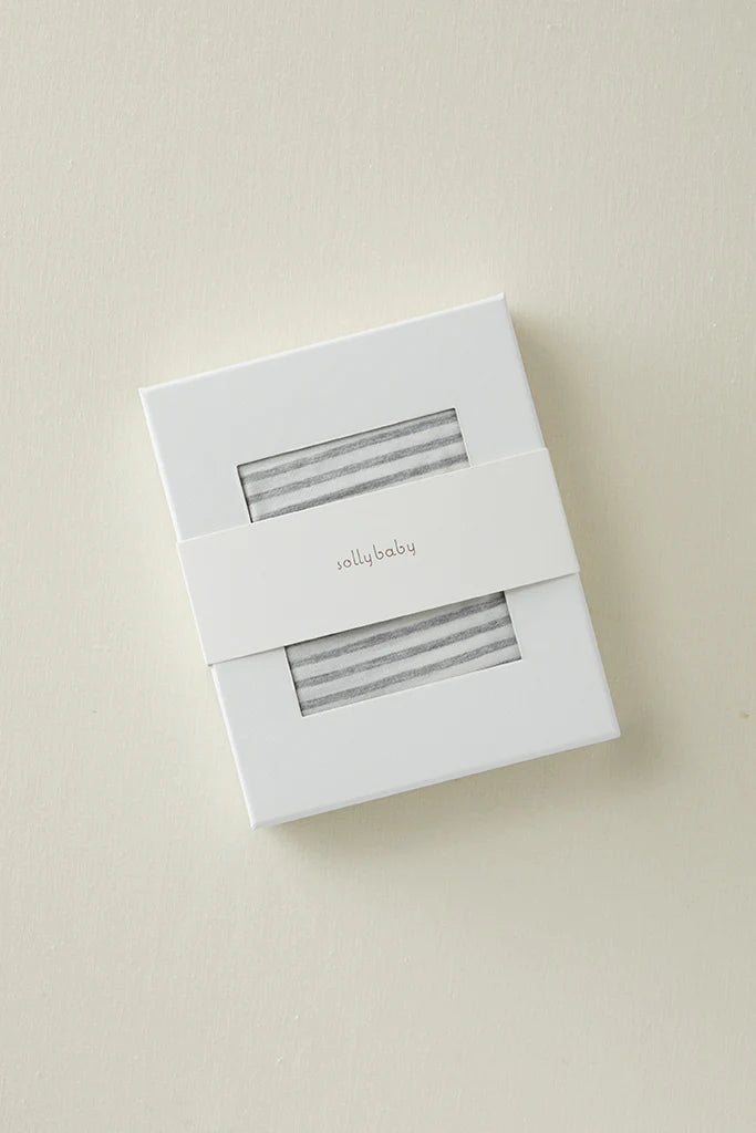Solly Baby Wrap Natural Grey Stripe Madison Grace Home