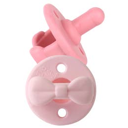 Sweetie Soother - Symmetrical Pacifier Set - Ballet Slipper & Primrose - Bows