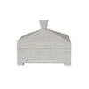 Resin Box w/ Pyramid Shaped Lid & Knob | Ivory