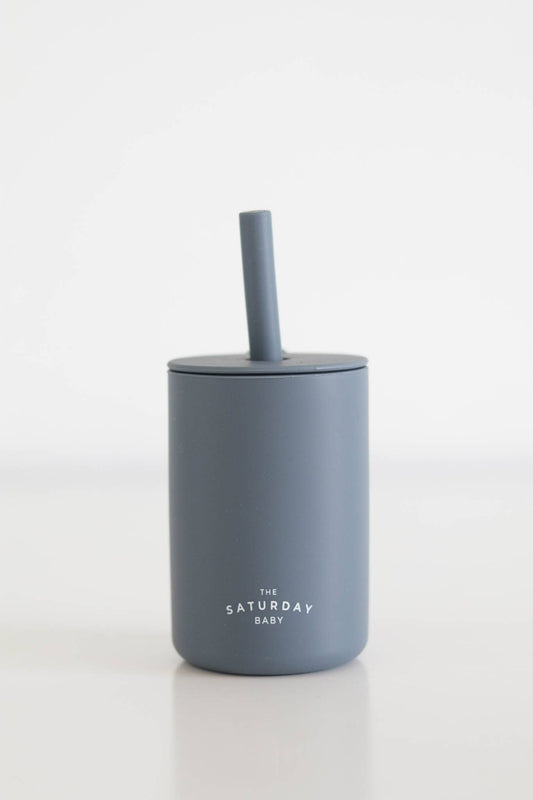 The Saturday Baby Silicone Straw Cup - Ocean