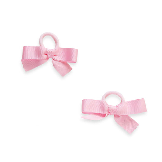 Mini Gros Grain Hair Bows (Baby Pink)