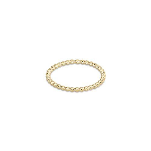 enewton - Classic Gold 1mm Bead Ring - Size 6