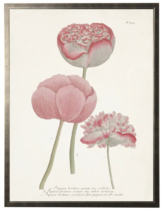 N.792 Leaves w/ Pink Flowers