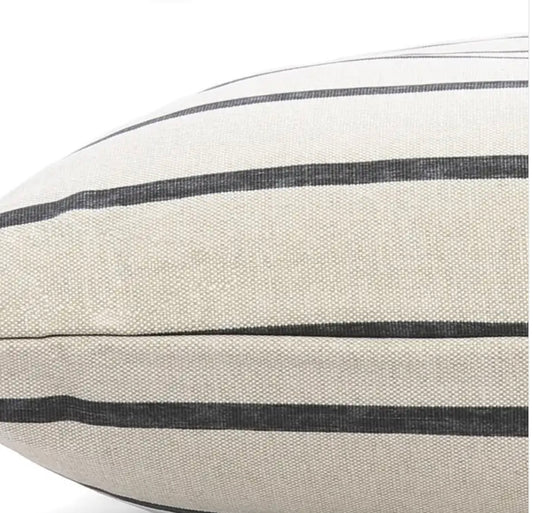 Modern Stripe Charcoal Dog Bed - Small