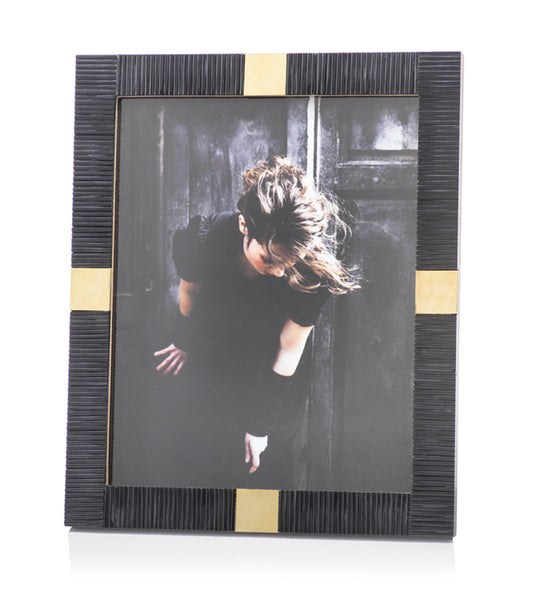 Maha Black Bone w/ Brass Trim Frame |  8x10