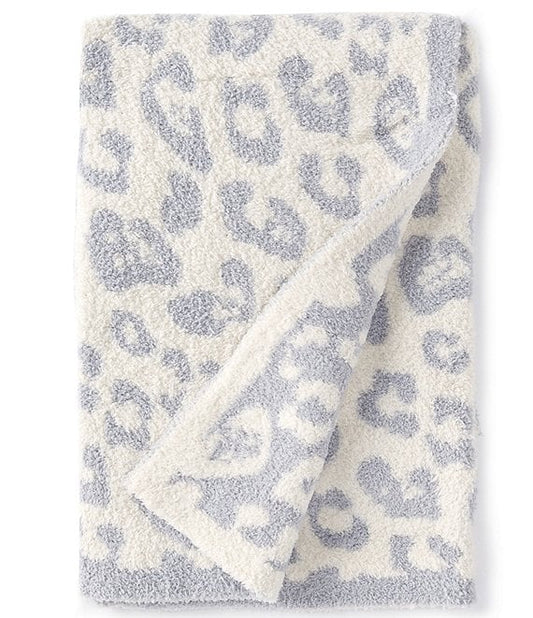 CozyChic Barefoot in the Wild Blanket- Ocean Blue