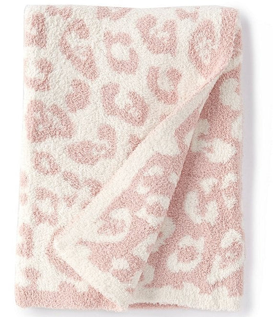 CozyChic Barefoot in the Wild Blanket- Dusty Rose