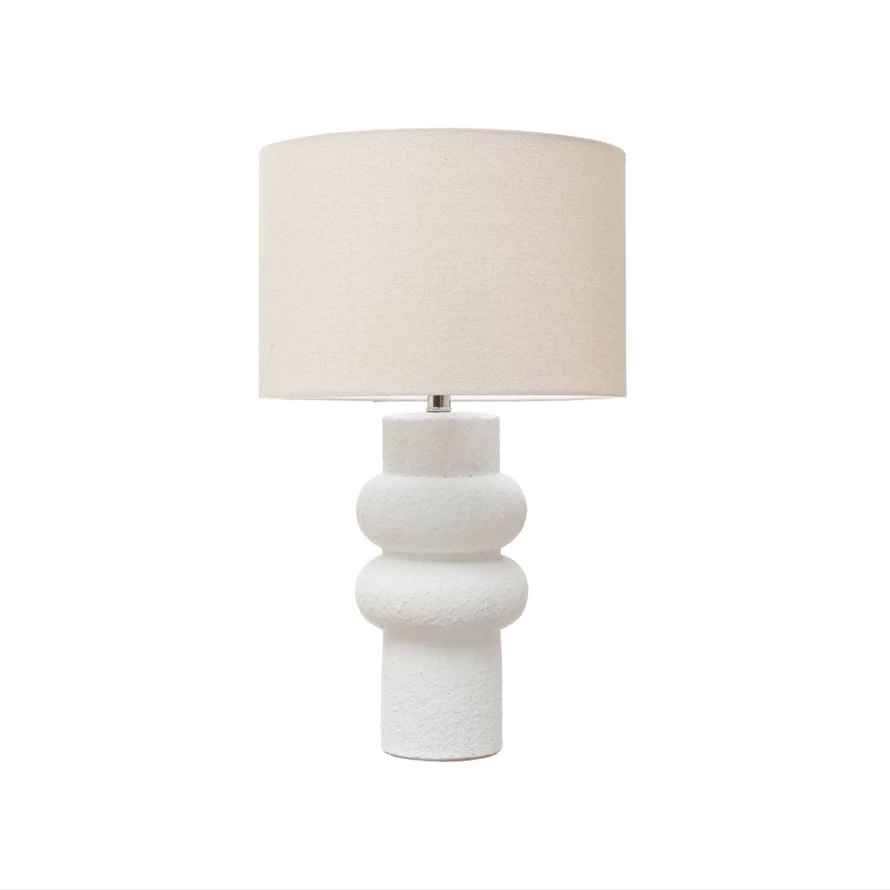 Stoneware Table Lamp w/shade 15x15
