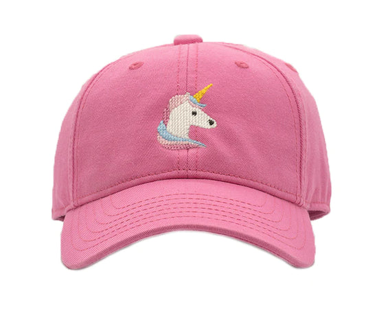 Kids Unicorn on Bright Pink Hat