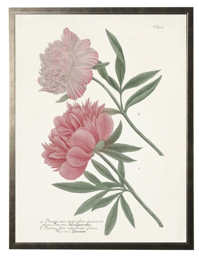 N. 779 Leaves w/ Pink Flowers
