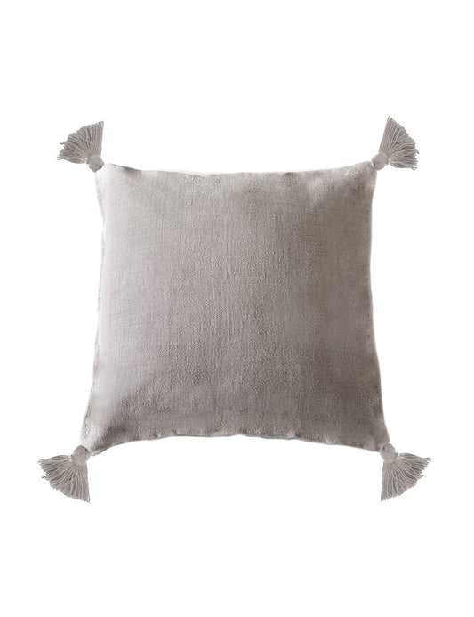 Montauk 20" Pillow w/ Tassels - Natural