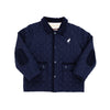 Caldwell Quilted Coat | Nantucket Navy/Palmetto Pearl