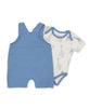 Giraffe Friends Overall Set - Multi Blue
