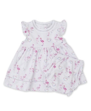 Flowers n Flamingos Dress